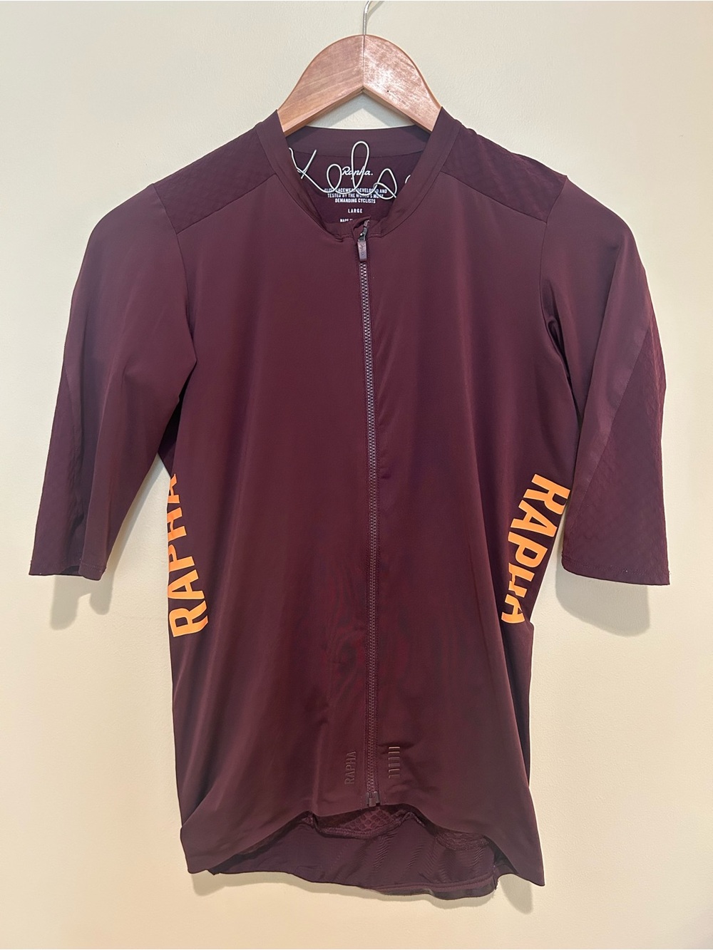 Rapha Women’s Deep Burgundy Cycling Performance Jersey Size Large